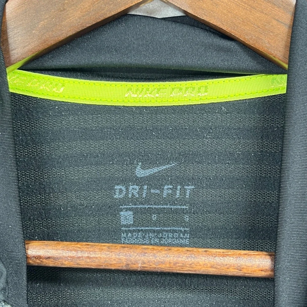 Nike Pro Pullover Womens L Black Dri-FIT Half Zip Sporty Running Training Top